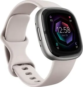 FITBIT Sense 2 Smart Watch - Lunar White & Platinum, 1975