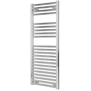 Bray Electric Heated Towel Rail, Prefilled, Straight, Chrome - W500 x H1200 mm