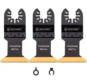 EZARC 801104, multitool bi-metal titanium oscillating blade 44mm for wood, metal