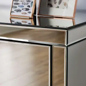 Birlea Seville 3 Drawer Chest Mirrored