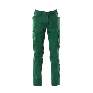 Mascot Accelerate Thigh Pocket Trousers with Stretch Zones - Green   (31.5) (Leg Length - Long)