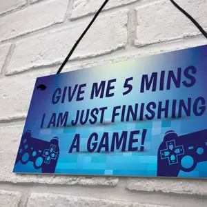 Funny Gaming Sign For Dad Son Brother Uncle Man Cave Bedroom Sign