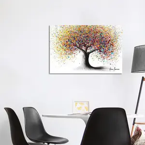 Rainbow Soul Tree by Ashvin Harrison - Print on Canvas Wrapped Canvas / 66.04cm H x 101.6cm W x 3.81cm D