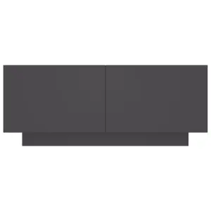 Berkfield TV Cabinet Grey 100x35x40 cm Engineered Wood