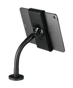 Durable TOUGH Locking Goose Neck Tablet Holder Wall/Table Mount  - Black