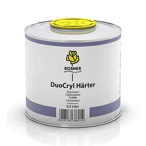 Rosner DuoCryl Hardener work in conjunction with Rosner clearcoats, primers and topcoats. 500ml