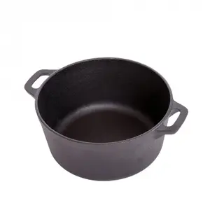 Oypla 4L Cast Iron Non Stick Casserole Dish Pan with Lid