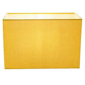 Contemporary and Stylish Vivid Mustard Ochre Linen Fabric Rectangular Lamp Shade