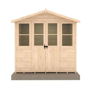 Shire Haddon 7x5ft Summerhouse with 12mm T&G Cladding and double doors