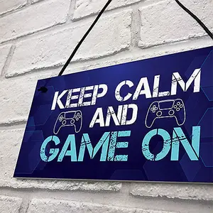 Red Ocean Gamer Gifts For Boys Gaming Sign For Games Room Boys Bedroom Novelty Gaming Birthday Christmas Gifts For Son Brother