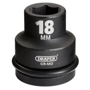 Draper Expert 18mm 3/4" Square Drive Hi-Torq 6 Point Impact Socket (4999)