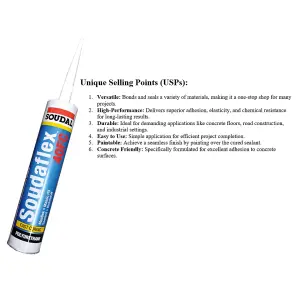 Soudal Soudaflex 40 FC Polyurethane Sealant/Adhesive White 310ml