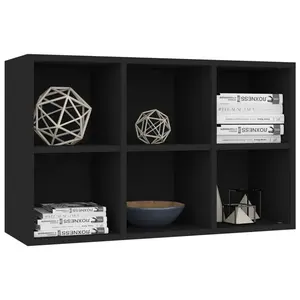 Gardinier Book Cabinet 66 x 30 x 98 cm Engineered Wood Black