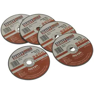 5 Pack of 75mm Flat Metal Cutting Discs for Heavy Duty Angle Grinders