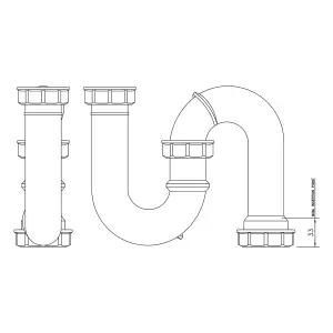 FloPlast S-trap Trap (Dia)40mm