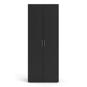 Pepe Wardrobe with 2 doors in Black