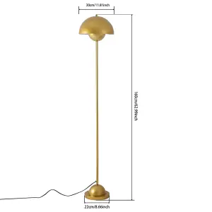 Elegant Golden Decorative Floor Lamp Stand Light,160cm H