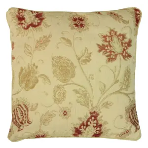 Paoletti Zurich Floral Jacquard Feather Rich Cushion