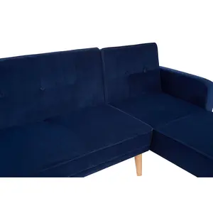 Interiors by Premier Serene 3 Seat Navy Sofa Bed