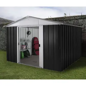 Apex 10 ft. W x 8 ft. D Metal Garden Shed