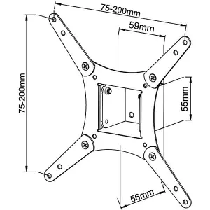 Tilt TV Wall Bracket upto 43inch