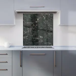 Shabby Green Quartz Effect Premium Glass Kitchen Splashback W600mm x H750mm