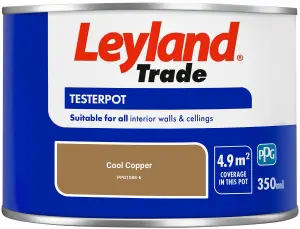 Leyland Trade Vinyl Matt Walls & Ceilings Emulsion Paint Cool Copper (PPG1088-6) 350ml Tester