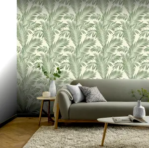 Arthouse Tropical Palm Green Wallpaper