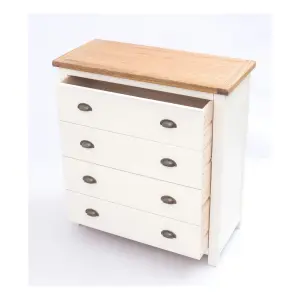 Lovere 4 Drawer Chest of Drawers Brass Cup Handle