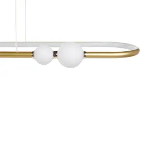 Metal LED Pendant Lamp Gold FEALE