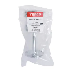 Timco - Handrail Bracket - Satin Chrome (Size 64mm - 1 Each)