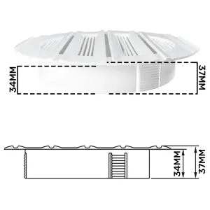 150mm circular vent ducting cover for bathrooms or kitchens