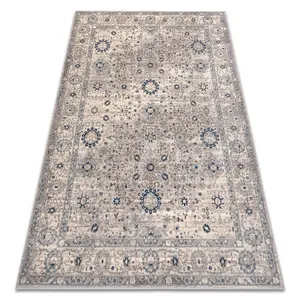 Carpet Wool NAIN Ornament, frame 7586/51635 beige / blue 80x150 cm