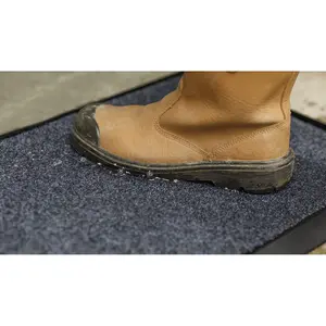 Sealey Rubber Disinfection Mat With Removable Polyester Carpet 450 x 750mm DRM01