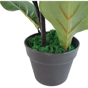 90cm (3ft) Large Artificial Fiddle Fig Tree Ficus Lyrata Plant