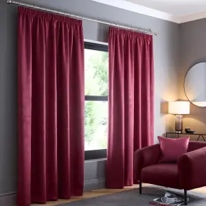 Galaxy Pair of Light Reducing Thermal Effect Pencil Pleat Curtains