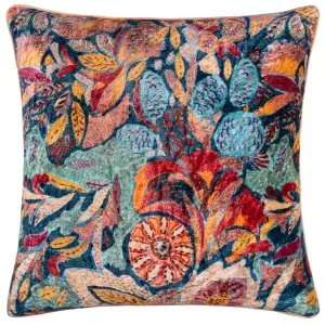 Wylder Hebonne Velvet Piped Polyester Filled Cushion