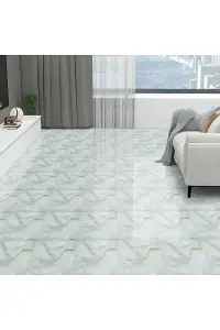 Stone Grain Design PVC Tiles 10Pcs Self Adhesive Flooring for Indoors, 30x30cm