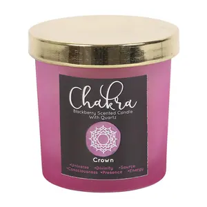 Something Special Blackberry Crown Chakra Scented Candle Pink (One Size)