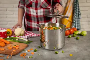 Kuhn Rikon Allround Stainless Steel Casserole Pot, 28cm/12L