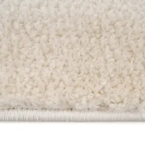 Cream Beige Scandi Style Velvety Soft Rug 160x230cm