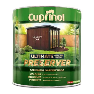 Cuprinol Ultimate Country oak Matt Exterior Wood paint, 4L Tin