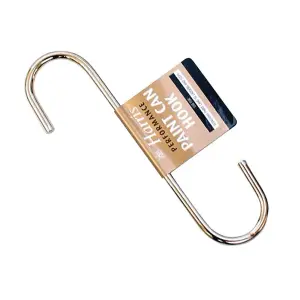 Harris Chrome-plated Steel Paint can S-hook (H)50mm