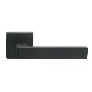 Techna Latch Door Handle (Set of 2) Black