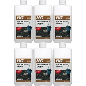 HG Natural Stone Cleaner Streak Free 1 Litre (Product 38) x 6