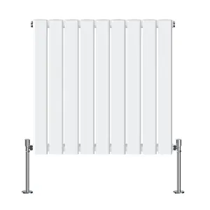 Right Radiators 600x612 mm Horizontal Single Flat Panel Designer Radiator White