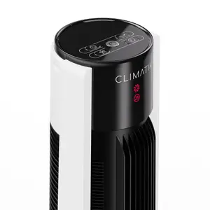 Climatik 43-inch XL Cooling Tower Fan Internal Oscillation with 3 Speed Settings Includes Remote, 7-hour Timer