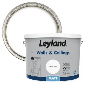 Leyland Pure brilliant white Matt Emulsion paint, 10L