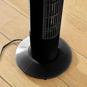 Neo 33 inch Aroma Free Standing 3 Speed Fan - Black