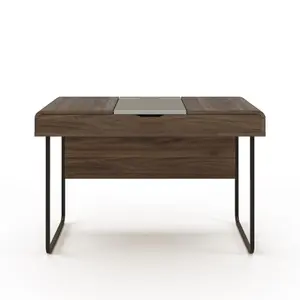 Dorset desk colombian in walnut / dark grey